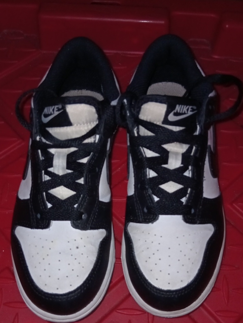 Nike Dunk Low Panda Retro White Black CW1588-100 In Size 2y